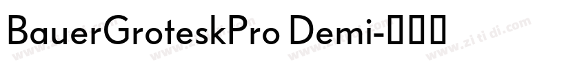 BauerGroteskPro Demi字体转换 BauerGroteskPro Demi字体转换